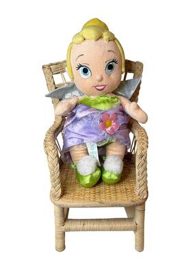 Disney Parks Tinkerbell Disney Babies Plush Doll 12" Complete With Blanket